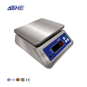 6 स्टेनलेस स्टील टेबल स्केल IP68 वाटरप्रूफ के साथ डबल साइड डिस्प्ले 3 किलोग्राम 6 किलो 15 किलो 30 किलो बेंच स्केल - Product Image 2