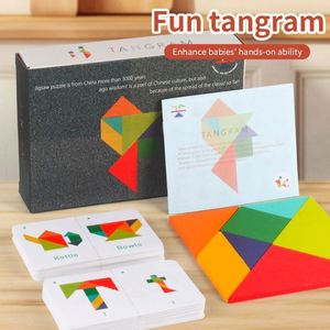 Juguetes de Bloques de Estimulación Cerebral, Rompecabezas Creativos con Formas y Patrones, Bloques de Viaje Tangram para Niños y Niñas - Product Image 5