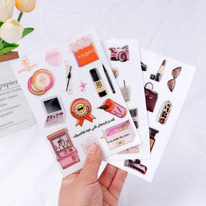 Logotipo personalizado de fábrica A6 hojas de corte de beso 3D resina epoxi funda de teléfono pegatina impresión impermeable cúpula regalo pegatinas - Product Image 6