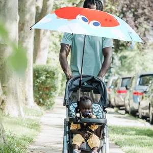 <span class=keywords><strong>Sombrilla</strong></span> para cochecito de bebé, paraguas <span class=keywords><strong>universal</strong></span> con abrazadera, paraguas para cochecito con protección UV ajustable de 360 grados - Product Image 6