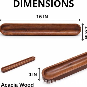 ถาดไม้มะกอก 40.6X2.5X4.4 ซม. ขัดเงา สำหรับเสิร์ฟอาหารเรียกน้ำย่อยในโรงแรมร้านอาหาร - Product Image 3