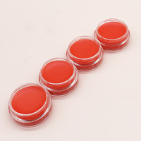 Mini bálsamo labial transparente para niños, bálsamo de labios orgánico y vegano, color rojo claro, para belleza