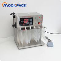 Machine de remplissage de sacs à bec verseur Moonpack Pompe à engrenages Sac de poche debout Contrôle numérique Résistance aux hautes températuresMachine de remplissage de jus