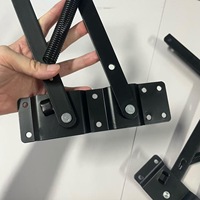 Mécanisme de charnière pliable en fer réglable avec fermeture amortie pour canapé-lit et table