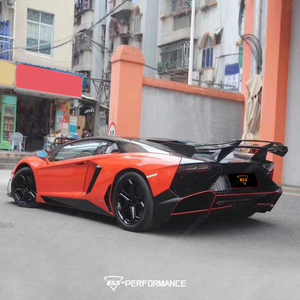 Kits de carrosserie de pare-chocs de voiture en demi-fibre de carbone pour Lamborghini <span class=keywords><strong>Aventador</strong></span> LP700-4 2011-2019 Kit de carrosserie <span class=keywords><strong>hybride</strong></span> de style 720S - Product Image 4