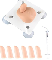 Modèle d'entraînement à la circoncision infantile avec 6 peaux de prépuce remplaçables, simulateur de pratique chirurgicale urologique pédiatrique pour l'enseignement