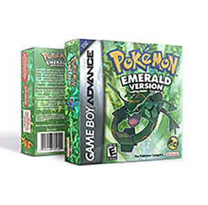 Pokemoned serie rubino zaffiro rosso verde smeraldo manuale nuovo Design metallico olografico scatola di gioco cartuccia per GBA - Product Image 3