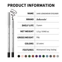 Meilleur stylo eyeliner gel waterproof noir naturel brillant, stylo cosmétique sexy, eyeliner liquide mat fin et gel en un seul bâton