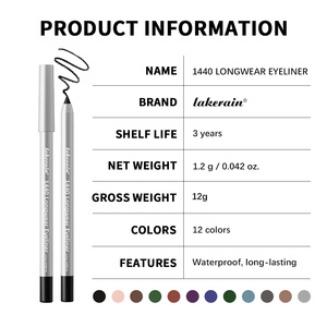 Delineador de Ojos en Gel Negro Natural a Prueba de Agua, Lápiz Cosmético Sexy, Delineador Líquido Mate Fino y Gel en un Solo Aplicador - Product Image 6