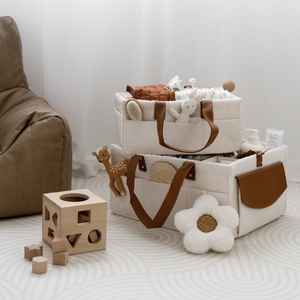 Panier de rangement pour couches et couches pour bébés Panier de rangement pour couches pour bébés avec logo personnalisé - Product Image 4