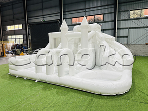 Di alta qualità gonfiabile rimbalzo Combo scivolo con la sfera di salto bianco acqua parco di rimbalzo casa per i bambini giocare - Product Image 3