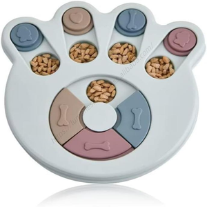 Jouet interactif intelligent en gros pour animaux de compagnie, distributeur de nourriture lente en plastique pour chats et chiens - Product Image 1