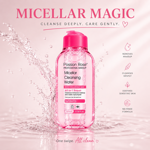 Eau micellaire démaquillante douce à l'acide hyaluronique pour peaux sensibles, sans parfum, tout-en-un pour le visage, les yeux et les lèvres, 100 ml - Product Image 2