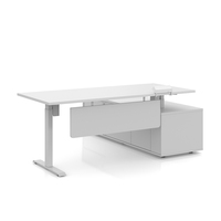 Bureau en forme de L Table d'ordinateur Bureau à domicile Meubles de bureau PDG Bureau exécutif moderne Bureau de direction