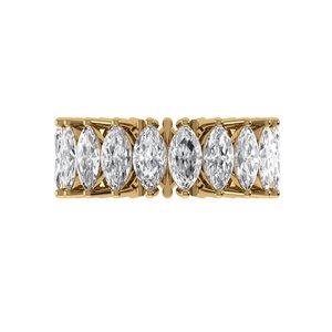 Excellente bague en diamant de laboratoire taille marquise, argent 925, or 9kt, 14kt, 18kt, bagues en diamant pour femme, bague de fiançailles - Product Image 4
