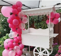 Carrito de Bar con Ruedas de Carruaje de Cenicienta de Gran Venta Exhibidor de Carro de Dulces para Decoración de Eventos y Fiestas de Bodas
