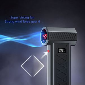 Ventilateur portable avec recharge USB, forte puissance de ventilation, éclairage intégré, aspiration et fonction marteau de survie - Product Image 4