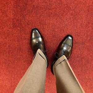 Chaussures Homme Britanniques HANMCE Fourniture Directe Usine – Brogues Patinées Patchwork à Lacets, Bout Carré, Respirantes, Antidérapantes et Légères - Product Image 3