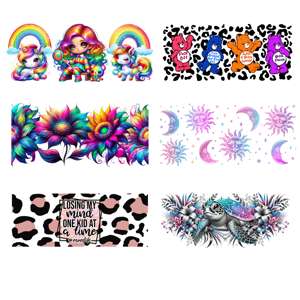 Autocollants de transfert personnalisés UV pour gobelets 16oz – Design résistant aux rayures pour verre, finition brillante, sérigraphie, vente en gros - Product Image 6