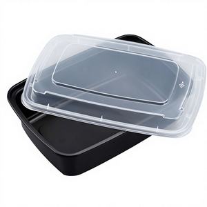 Contenitore Rettangolare Serie JF da 16oz in PP con Coperchio Ermetico a Clip per Conservazione Alimenti e Preservazione Freschezza, Uso in Frigorifero, Design Minimalista - Product Image 1