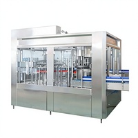 3. Machine de remplissage automatique d'eau minérale 3 en 1, ligne de rinçage, remplissage et bouchage de bouteilles avec certification CE