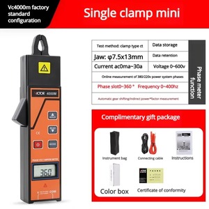 Comparador de Fase y Medidor de Corriente de Alto/Bajo Voltaje Inalámbrico Shengli VC1500 - Product Image 5