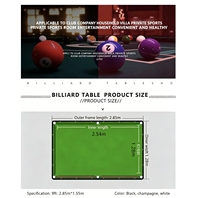 Table de billard snooker standard de haute qualité avec poches en cuir pour adultes à domicile – Offre spéciale
