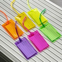 Etiquetas de Identificación de Viaje de PVC Flexible Multicolor para Bolsas y Equipaje, Juego de Etiquetas de Equipaje con Logotipo Personalizado