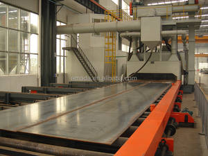 Limpieza automática y eliminación de óxido Bobina de acero Perfil de aluminio y placa de acero Granalladora - Product Image 2