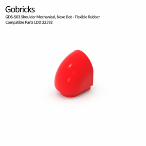 Gobricks GDS-90115 Building Block Parts 22392 Shoulder Mechanical Nexo Bot <strong>Soft</strong> Plastic Figure Armor MOC Spare Parts - Product Image 1