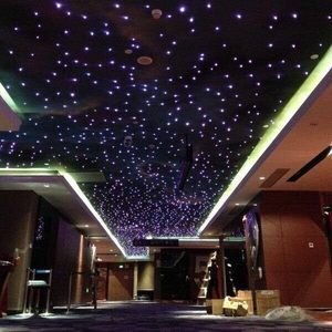 Hotel lobby interior fiber optic lighting starry star for cinema roof ceiling car decoration