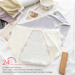 OEM Anti-Bacterial <strong>Size</strong> <strong>Plus</strong> <strong>Period</strong> Underwear Cotton Girl Colorful Menstrual <strong>Panties</strong> Underwear - Product Image 2