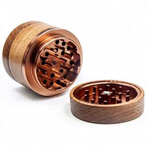 Walnut <b>Herb</b> <b>Grinder</b> 4-layer Wooden Smoking <b>Grinder</b> Custom Logo - Product Image 3