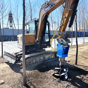 LIMTA Power Head with <b>Auger</b> Rod, Excavator for Earth <b>Drilling</b> Operations - Product Image 4