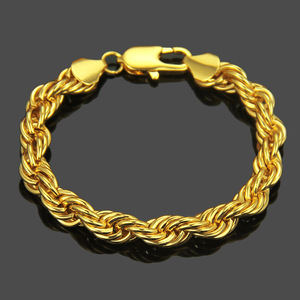 2026 Hot Selling Cool Popular Simple Design Iron Twisted Chain <b>Bracelet</b> Hiphop Style Unisex <b>Bracelet</b> Trendy Jewelry Wholesale - Product Image 1