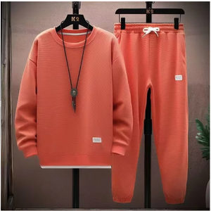 Completo Sportivo da Uomo Autunno/Inverno con <span class=keywords><strong>Felpa</strong></span> <span class=keywords><strong>e</strong></span> Pantaloni Traspirante con Motivo Stampato - Product Image 4