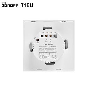 Sonoff New t1eu wifi thông minh chuyển đổi màn hình cảm ứng từ xa on/off 1/2/3 băng đảng 433MHz <span class=keywords><strong>RF</strong></span>/Voice/app/điều khiển cảm ứng 86 loại nhà thông minh TX - Product Image 6