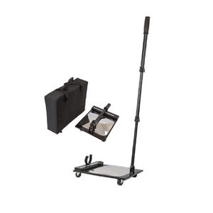 กระจกตรวจสอบยานพาหนะแบบมือถือ4ล้อพร้อมกระจกสี่เหลี่ยมสะท้อนแสงสูงและไฟ LED สไตล์ใหม่แบบพกพา - Product Image 5