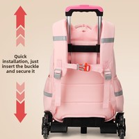 Nouveau modèle de sac de sport pour les élèves du primaire, sac à dos pour enfants, grande capacité, sac à bandoulière double, version fille