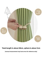 Attaches de rideaux magnétiques avec boucle avancée et corde de rangement - Design moderne minimaliste