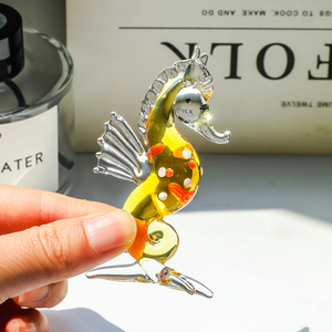 Figurine di cavalluccio marino in vetro decorazione da scrivania figurina fermacarte ornamento <span class=keywords><strong>regalo</strong></span> creativo per le vacanze - Product Image 5