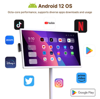 Moniteur Portable Tactile Grand Écran LCD Intelligent de 21,5 Pouces pour Équipement de Diffusion en Direct, Android 12/13