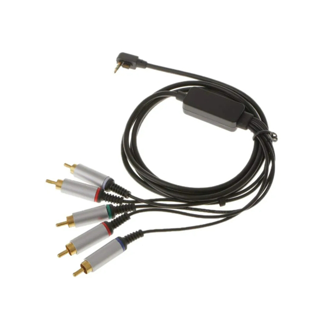 6FT Audio Video AV Cable to RCA for PSP 2000 Extension Composite Data Cord for PSP 2000 3000 Lead Wire AV Adapter to TV Monitor