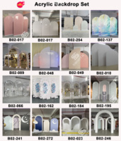Panneau de fond en acrylique PVC SMS Events Decor pour arrangement floral, ensemble d'arche de mariage et de fête