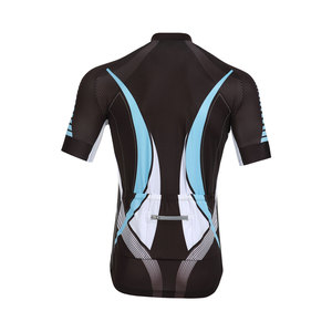 Unisex Ice Silk Bike Parts Sublimation UV Protection Full Zip Customized Short Sleeve Cycling Top Pants 3D <b>Pads</b> for Team Club - Product Image 2