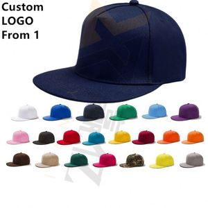 Top Quality Custom Snapback American Retro Style Flat Bill Baseball <b>Cap</b> <b>Plain</b> Color College Vintage <b>Caps</b> Embroidery Logo - Product Image 1
