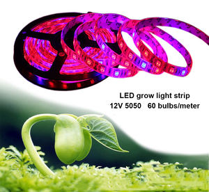 LED Plant Grow <b>Light</b> Strips 5050 Full Spectrum 12V Waterproof Flexible Rope <b>Light</b> for Indoor Vegetables Lettuce Spinach Growth - Product Image 6