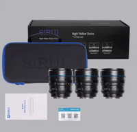 Objectif Cinéma SIRUI Night Walker 24mm 35mm 55mm T1.2 Grande Ouverture S35 pour Appareils Photo Sony E, Fuji XF, Canon RF et M4/3