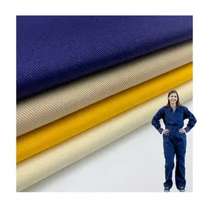 Ronghong OEM ODM High Strength 65 Polyester 35 Cotton Twill Fabric 240GSM Workwear Fabric for Uniforms