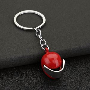 Spot Wholesale Creative Gift 3D <b>Personality</b> Motorcycle Helmet Metal <b>Keychain</b> Car AD Waist Hanging Key Ring Chain Link Pendant - Product Image 5